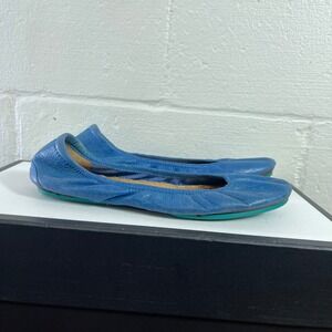 Tieks by Gavrieli Cobalt Blue Leather Ballet Flats Slip Shoes Women's 7 US